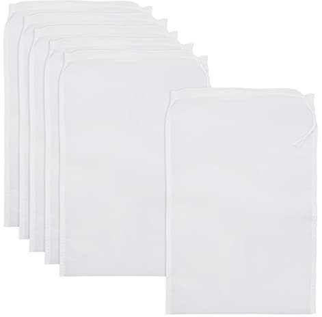 UMCHU 6 Pezzi 300 mesh Tessuto Filtrante in Nylon,Panno filtrante a Maglia fine,per Latte di Noci, Succo di Frutta, Latte di Soia, Caffè, Succo di Verdura(24 * 36cm)