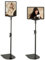 VIDETOL Lot de 2 supports de panneau A4 réglables, cadre à pression en aluminium avec coin de sécurité et base stable, cadre A4 pour mariage, activités professionnelles, affichage de menu