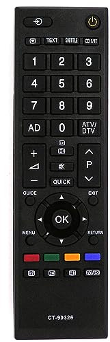 Ersatz TV Fernbedienung passend für Toshiba CT-90326 l CT90326 Fernseher