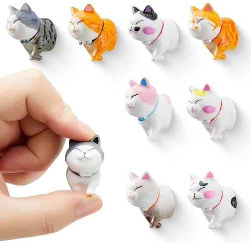 9Pcs Cat Fridge Magnet - Bring The Cat to Your Fridge with These Adorable and Educational Fridge Magnets (Cat Fridge Magnet)