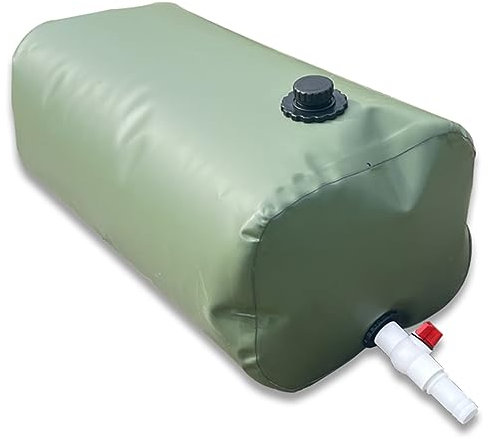Wassersack Beutel Wasserbehälter Träger Plastik Wassertank 20 Liter - 10000 L, Tragbare Große Wasserblase Tasche Für Camping Notfall Dürre-Resistent, Faltbare Zisterne Grün Regen Reservoir Barrel (Co