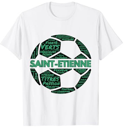 Stéphanois Cadeau Supporter Saint-Etienne Foot Football T-Shirt