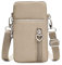 Voarge Messenger-Tasche für Damen, 3-lagig, für Handy, Geldbörse, herzförmig, Reißverschluss, Armtasche, hängende Tasche (Khaki)