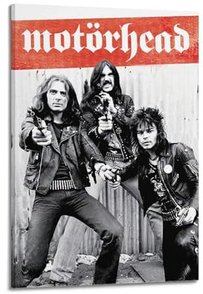 Terp Motorhead Poster, Wandkunst, Poster, Geschenk für Freunde, Schlafzimmer, Wohnzimmer, Dekoration, modern, ästhetisch, Rahmenstil-12, 30 x 45 cm