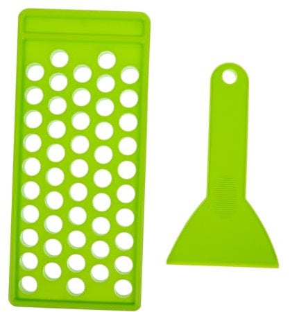 Beavorty Lip Gloss Filling Tray Diy Tools Filling Tray and Spatula Set Tube Filling Tray Container Kit for Filling Tubes Green Diy Kits Lips Balm Tray