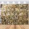 ASDCXZ Gold Hintergrund 3x2m, Goldenen Glitter Pailletten Traum Fotowand, Vinyl Fotobox für Geburtstag Hochzeit Abschluss Ball Party, Portrait Fotostudios