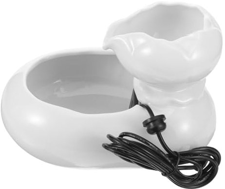 Ipetboom Fontaine à Eau Automatique en Céramique pour Chat et Chien Distributeur d'eau USB Accessoire Fournitures pour Animaux Convient aux Aquariums et Petits Animaux