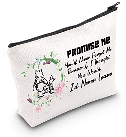 AKTAP Trousse de maquillage avec citation motivante en forme d'ourson - Pochette de voyage - Cadeau pour meilleure amitié, P- Bearmb, Mode