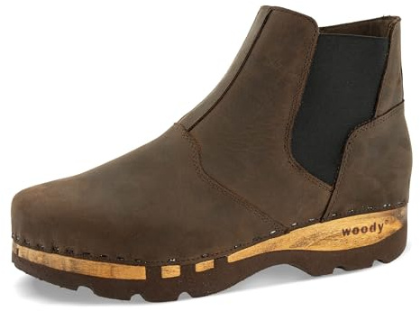 woody Herren Louis Clog Stiefelette, Caffe, Größe 42