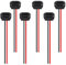 Mumjooyi 6 Piezas USB-C Hembra 2 Pines USB Hembra 3A Enchufe Tipo C de Carga rápida con Hebilla de Montaje en Panel con Ranura a presión Negro