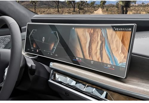 CDEFG Kompatibel mit BMW X5 G05 X6 G06 X7 XM i3 i4 i5 i7 iX 2022 2023 2024 Navigation Schutzfolie Tempered Glas 9H Kratzfest 12,3 Zoll GPS Displayschutzfolie Auto Navi Folie i3 i4 i5 i7 iX Zubehör