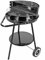 COSE DA CASA Barbecue con Ruote ripiano griglia Tonda in Acciaio Inox cuoci arrosticini fornacella a Carbone per arrosti spiedini Carne Pesce