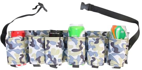 Getränkeholster Gürteltasche Verstellbare Hüfttasche Biergürtelholster Für 6 Dosen Bierflaschen Gürtelhalter Für Damen Und Herren Wanderhalter