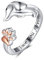 DAYLINLOVE Dackel Ringe 925 Sterling Silber Dackel Hund Ring Dackel Schmuck Geburtstagsgeschenke für Frauen Mädchen Dackel Liebhaber