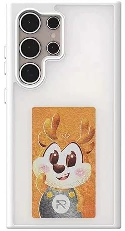 Schutzhülle für Samsung Galaxy mit vierfarbigem E-Ink Display, DIY Smartphone Hülle für Samsung Galaxy S24 Ultra (Weiß, Samsung Galaxy S24)