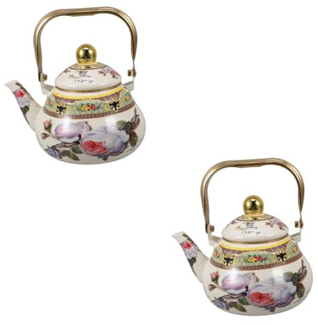 TOPBATHY 2St trinkbecher küchenzubehör Wasserkocher Schnellkochender Wasserkessel Tee Kessel Teeaufsatz türkischer Wasserkocher Wassertopf Wasserkocher auf dem Herd Emaille