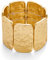LILIE&WHITE Vergoldetes Damen Statement-Armband mit gehämmerter Oberfläche – Luxuriöses Design, Geschenk, Stilvoll und Elegant