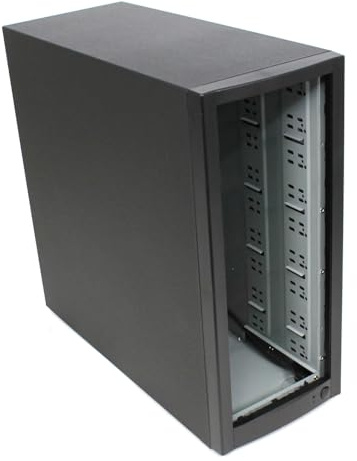 DupliM External 9-Bay Duplicator Case Enclosure Tower for DVD CD Blu-ray HDD USB - Includes 400-Watt UL Power Supply
