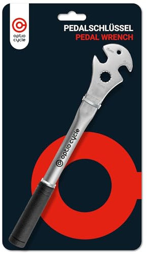 Optio Cycle Bike Pedal Spanner 15mm – Pedal Wrench Spanner for Easy Pedal Removal | Durable Bicycle Pedal Tool for Quick Installation and Maintenance
