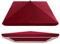 IMUNKT Toldo De Repuesto para Sombrilla Cuadrada 2.5x2.5m 3.0x3.0m 2x2m 4 Varillas Cubierta De Recambio para Sombrilla De Jardín/Mercado/Patio Tela De Sombrilla(Burgundy,3.0x3.0m(9.8x9.8ft))