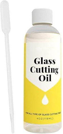 Huile de coupe - Huile de coupe de verre professionnelle - Utilisez du liquide de coupe de verre sur les vitres - 120 ml d'huile de coupe multifonction facile à utiliser pour les miroirs, la coupe du