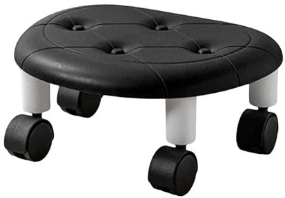 Nevalerra Niedrige Hocker Rollen, kleine Rollhocker, Pediküre-Hocker der