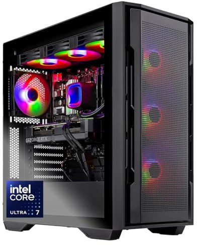 Skytech Gaming Rampage Gaming PC, Ultra 7 U7 265F, RTX 5060 Ti 8GB | 32GB DDR5 RAM 6000, 1TB Gen4 NVMe M.2 SSD, Windows 11, 850W GOLD ATX 3 PSU, 360 ARGB AIO , Wi-Fi 6, Desktop