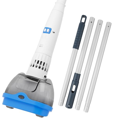 Aqua FYSH Aspirapolvere ricaricabile per vasca idromassaggio per spa, sistema di azionamento magnetico, filtro a rete ultra fine per piccole particelle, pulizia spot per piscine fuori terra, 60 minuti