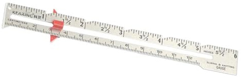 Guangcailun Nähmaßlehre 15 cm Schieber – Zuverlässiges Hilfsmittel für genaue Messungen und gut markierte Schnittmuster – DIY Saum Strickkleidungsmuster – Lineal mit fester Kante