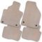 Bär-AfC Auto Fußmatten Premium passend für Audi 80 Cabrio 1993-2000, Autoteppiche Velours Beige, Rand Kettelung Beige, Set 4-teilig, AU00069