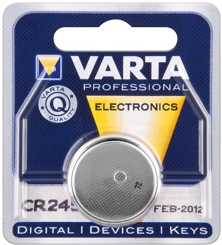 GWS POWERCELL® - Batterie a bottone VARTA PROFESSIONAL CR1216 / CR1220 / CR1225 / CR1616 / CR1620 / CR1632 / CR2016 / CR2025 / CR2032 / CR2320 / CR2430 / CR2450, confezionate in blister singoli 1 pezzo CR2450
