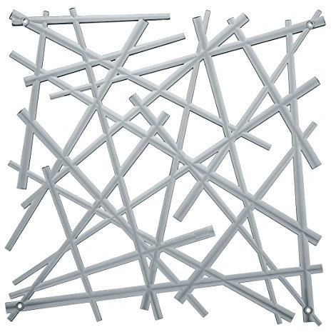 koziol Raumteiler Stixx, Kunststoff, transparent anthrazit, 0.4 x 27.2 x 27.2 cm