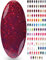 Dark Red Glitter Gel Polish - (Seduction) Sparkly Gel Nail UV LED Polish Manicure Varnish Colours NYK1 Christmas Favourite