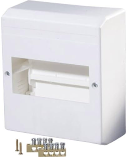 f-tronic KV06K Boîte de Distribution Automatique en saillie 6 modules avec bornes PE N 4 Broches