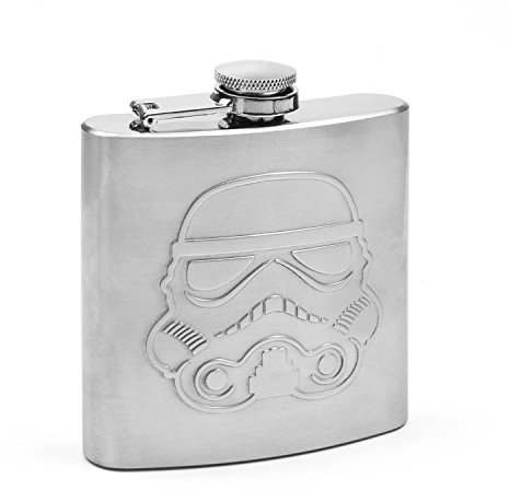 Star Wars Original Stormtrooper Hip Flask Flachmann Material: Rostfreier Edelstahl., 15,2cmx13,7cmx4,0cm