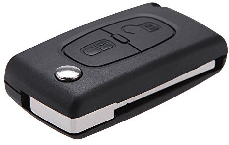 2 Botón Carcasa del Mando Pra Peugeot 206 107 207 307 407 Citroen C2 C3 C4 C5 C6