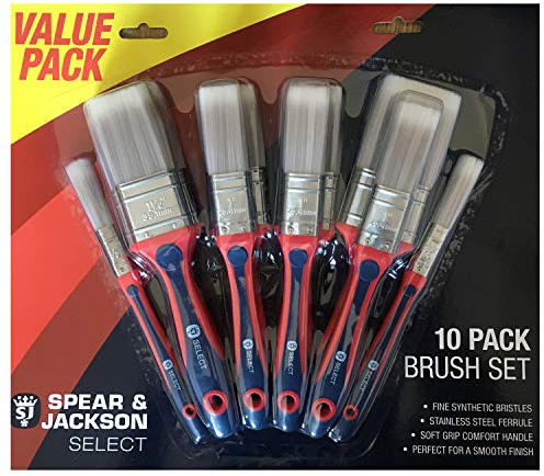 Spear & Jackson Paint Brush Set (10 Pieces)