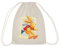 Spreadshirt Felix Der Hase Huepft Mit Schulranzen Turnbeutel, One size, Natur