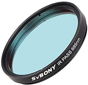 SVBONY SV183 Telescope Filter, IR Pass Filter, 2 Inch 685nm Reduce the Effects of Seeing for Planetary Photography Contrast Enhancement