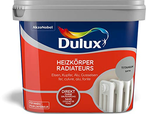 Dulux Fresh up HEIZKOERPERFARBE SAT TITANIUM, 750 ml, 5280705, Titanium seidenmatt, Titanium seidenmatt