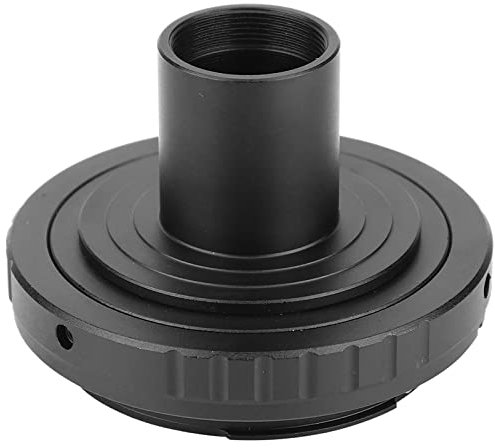 Anello Adattatore per Oculare per Microscopio, Anello Adattatore in Lega di Alluminio Nero 23,2 Mm Adattatore Convertitore per Oculare per Microscopio con Attacco a T per Canon Fotocamere Reflex