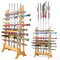 SXFYHXY Schwertständer Stehend Holz - Samurai Schwerter Rack | Integriertes Senkrecht Schwert Schwerthalter Mit 5 Löchern Und 10-stufiger, Schwerthalter Vertikal Display Verwendet Katana Ständer