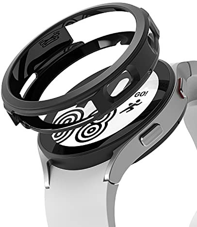 Ringke Air Sports Compatibile con Cover Samsung Galaxy Watch 4 44mm, Custodia Antiurto Robusta Resistente Graffi TPU - Black Nero