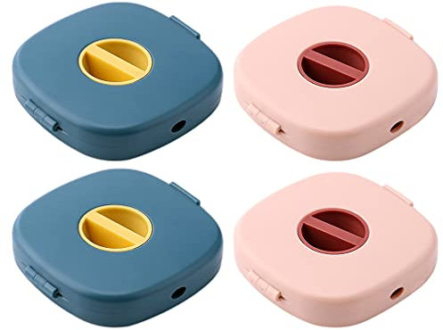 Milisten Cord Wraps Tidy Cable Management Winder Retractable Charging Cable Organizer Winder Headphone Power Cord Keeper -4pcs Blue Pink
