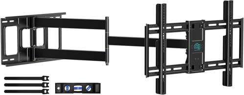 HCMOUNTING Long Reach TV Wall Bracket for 42-80 Inch TVs, Full Motion Articulating Arm with 1090mm Extension, Swivel & Tilt, Holds up to 50kg/110lbs, Max VESA 600x400mm
