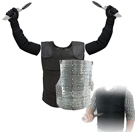 Armure d'échelle de poisson, gilet de poignard, gilets tactiques secrets ajustables, corps une protection thoracique, gilet de travail sûr, gardez votre sécurité (y compris l'armure d'échelle de poiss