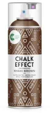 COSMOS LAC - SPRAY PINTURA TIZA CHALK EFFECT ULTRA MATE 400 ML - Khaki Brown 23