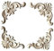 MagiDeal 4pcs Bois Sculpté Applique Figurines en Bois Moulures Cadre pour Décoration, 6cmx6cm