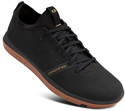 Crankbrothers Unisex Stamp Street Sneaker, Black/Gold/Gum, 5.5 UK