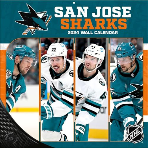 San Jose Sharks - NHL - 30,5 x 30,5 cm Wandkalender 2024